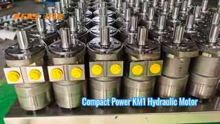 Moteur hydraulique orbital série KM1, densité de puissance élevée et compacte pour applications à usage moyen